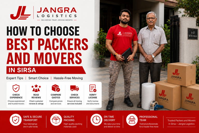 How to Choose Best Packers and Movers in Sirsa