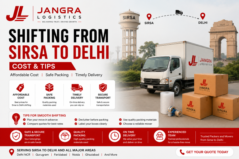 Shifting from Sirsa to Delhi