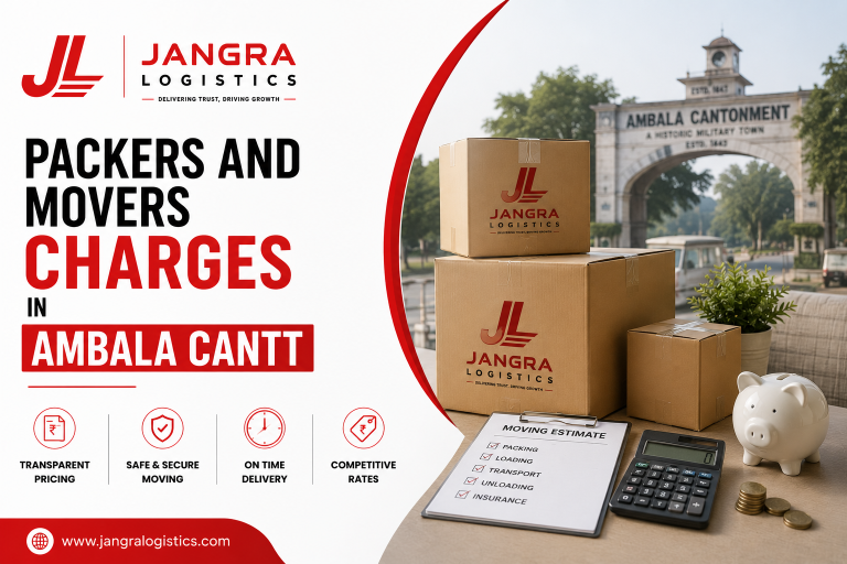 Packers and Movers Charges in Ambala Cantt