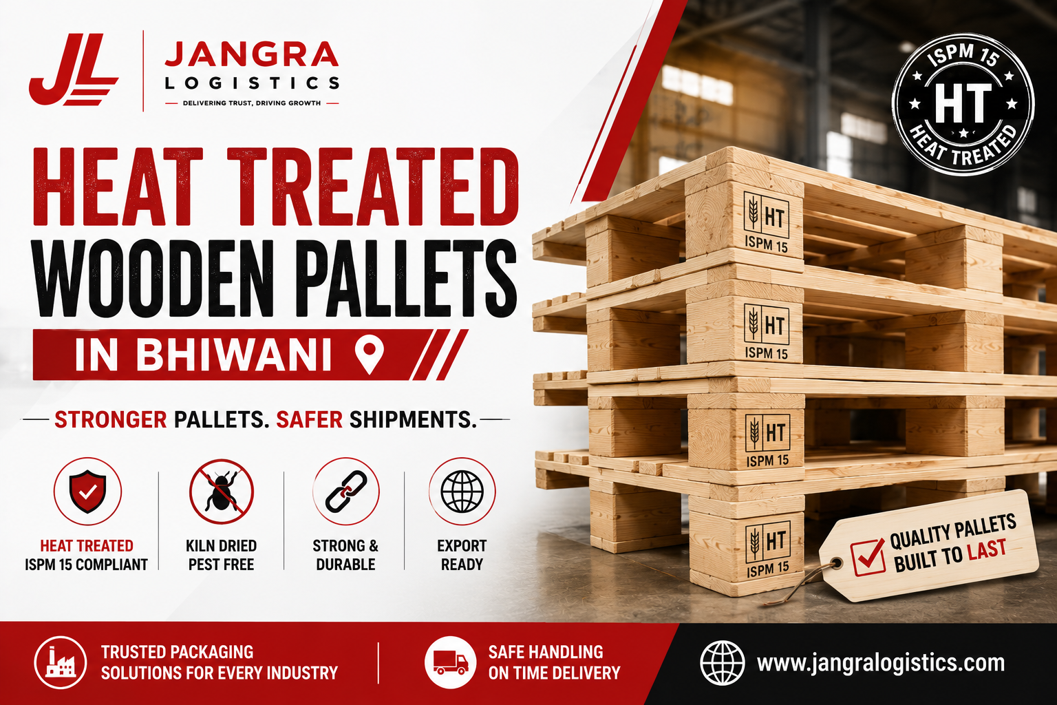 Heat Treated Wooden Pallets in Bhiwani