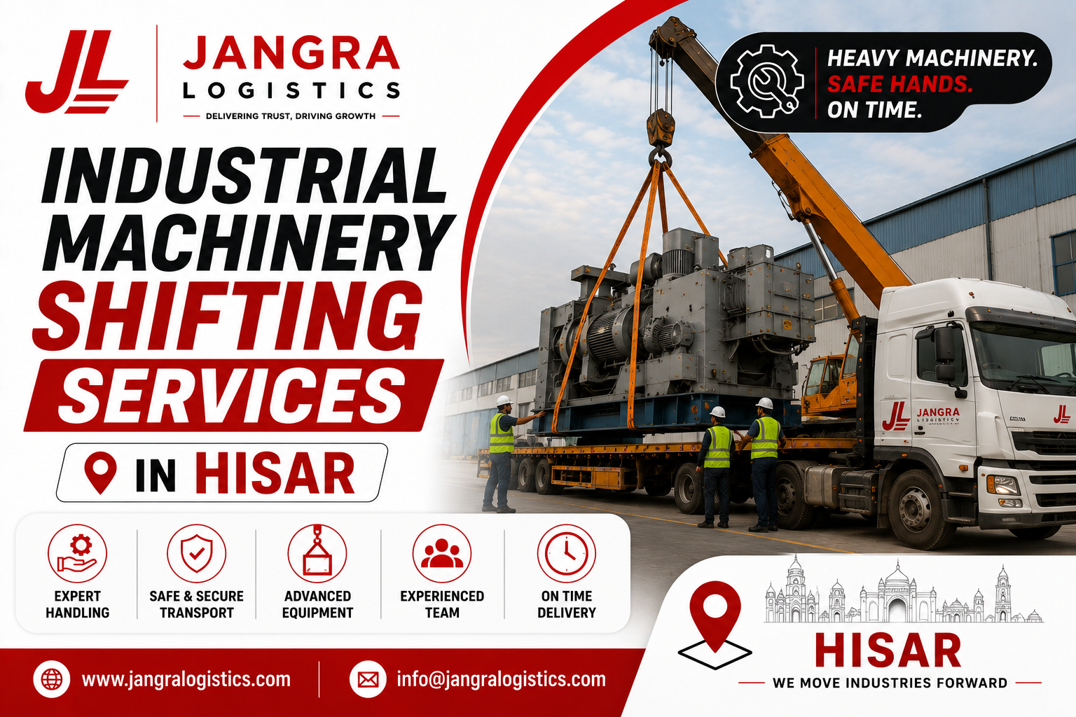 Industrial Machinery Shifting Services in Hisar
