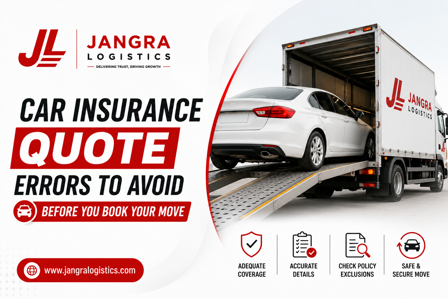 Car Insurance Quote to Avoid Before You Book Your Move