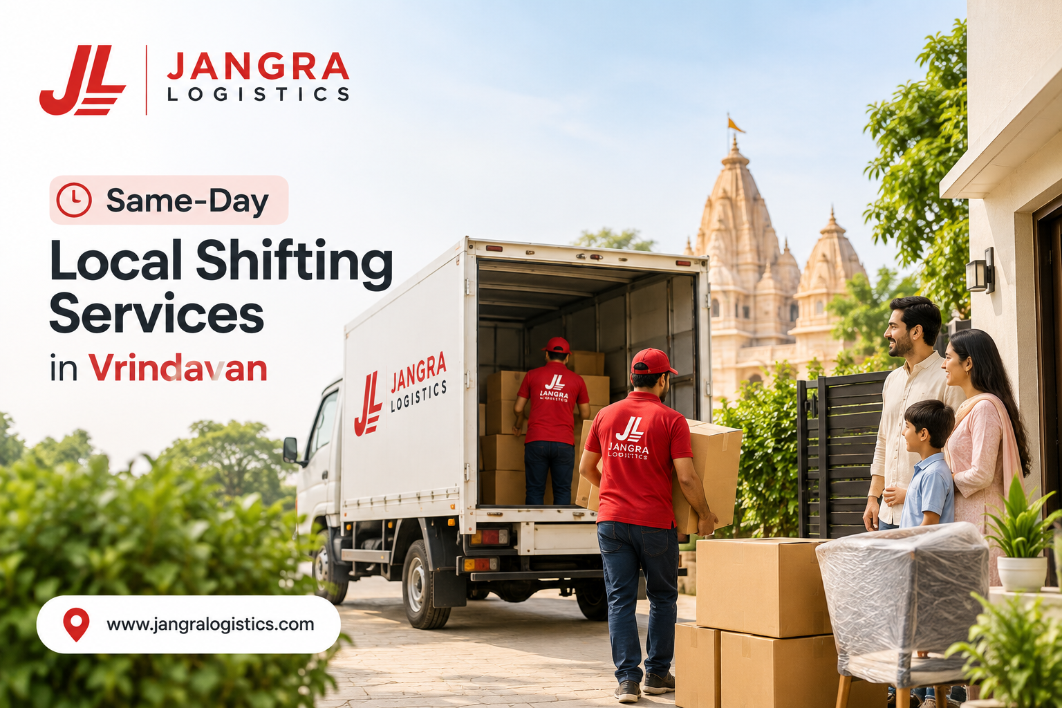 Same-Day Local Shifting Services in Vrindavan